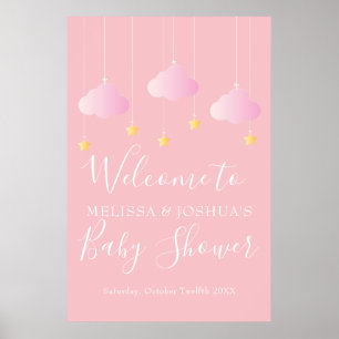 Poster Chuveirinho Chuveirinho Bebê Menina Rosa Bem-vinda