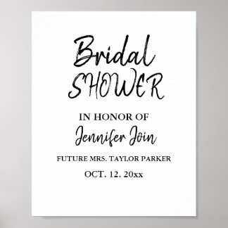 Poster Chuveiro de Noiva Espuma Clássico Elegante Cobre 