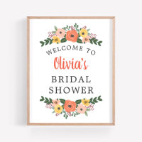 Chuveiro de Noiva Floral Coral Rosado Caprichoso B