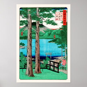 Pôster Chuzenji Lake Hiroshige Japanese Fine Art