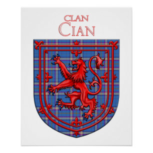 Pôster Cian da Xadrez escocesa Ely Tartan