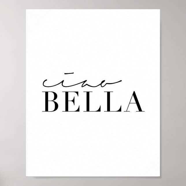 Poster Ciao Bella (Frente)
