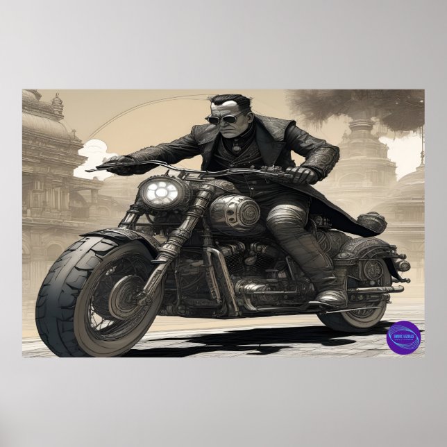 POSTER CIBRE PUNK BIKER (Frente)