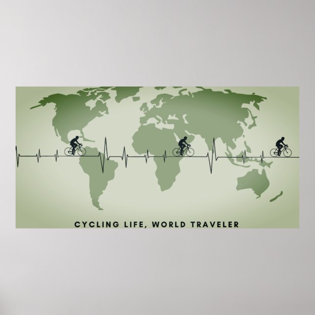 Poster Cicing Life, viajante mundial (Frente)