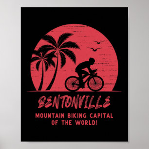 Poster Ciclismo de montanha em Bentonville Arkansas