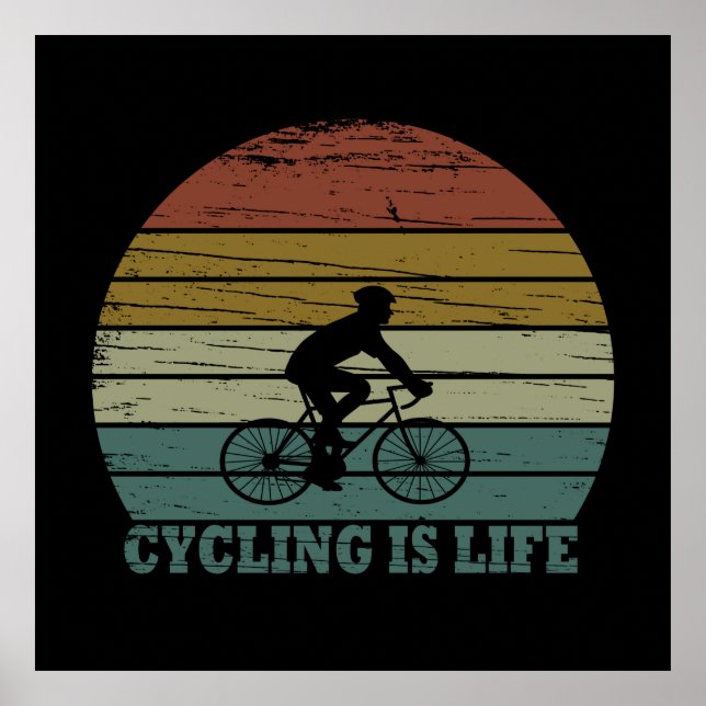 Poster Ciclismo De Montanha Mtb Ciclismo Engraçado (Frente)