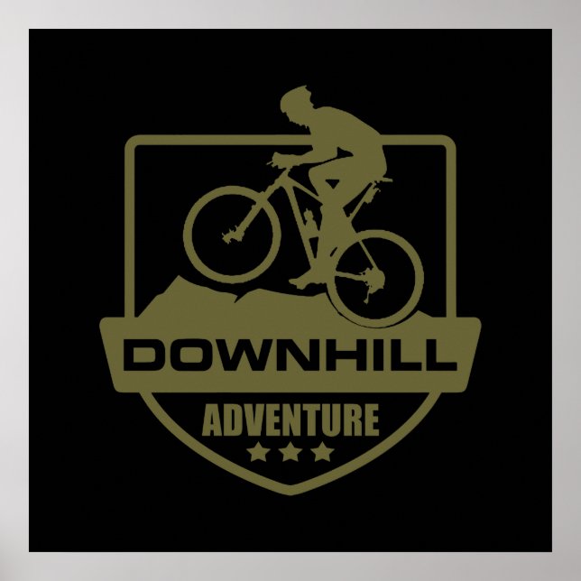 Poster Ciclismo de Montanha MTB Downhill (Frente)