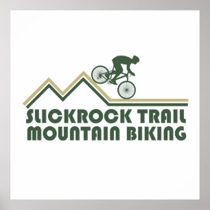 Poster Ciclismo de Montanha Mtb - Trilhas Slickrock Utah