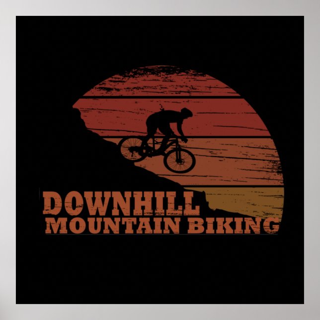 Poster ciclismo de montanha off-road downhill (Frente)