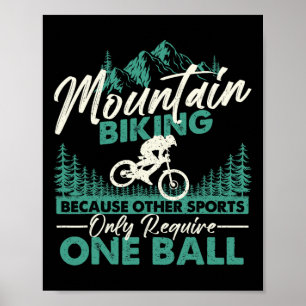 Poster Ciclismo de Montanha - Passeio de Trilha de Descid