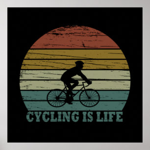 Poster ciclismo de vintage