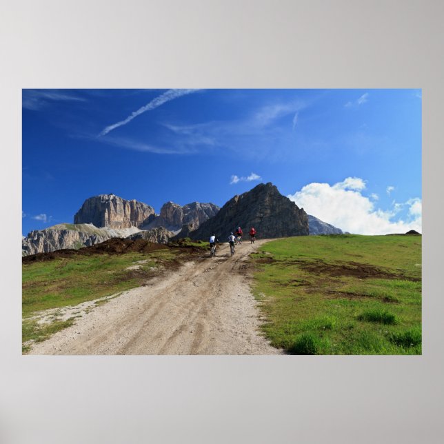 Pôster ciclismo em Dolomites (Frente)