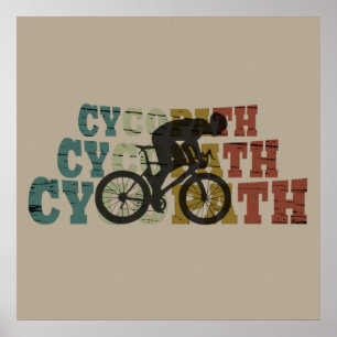 Poster ciclismo off road ciclismo cycopath