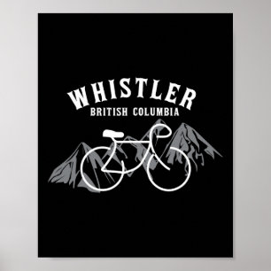 Poster Ciclismo Whistler Vancouver Colúmbia Britânica Can