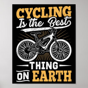Poster Ciclista de Montanha Apaixonado por Ciclismo na Es