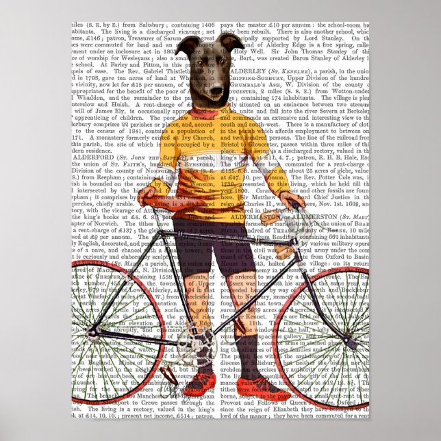 Pôster Ciclista Greyhound (Frente)