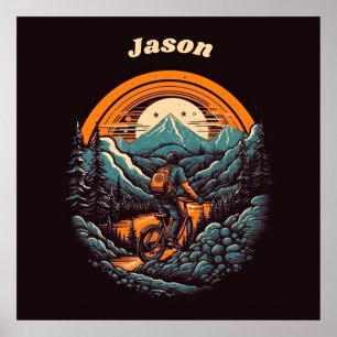 Poster Ciclo de vida, retro personalizável