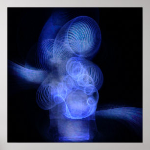 Poster Ciclone azul
