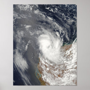 Poster Ciclone Dominic fora da costa de Austra ocidental