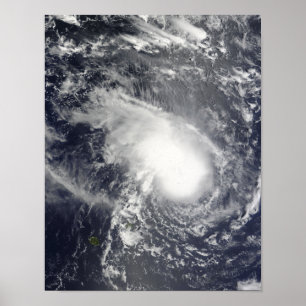 Pôster Ciclone tropical Gael que aproxima Madagascar