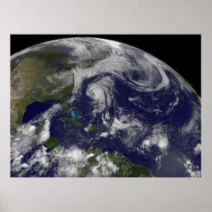 Poster Ciclones Tropicais Katia, Lee, Maria E Nate.