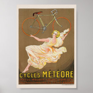 Poster Ciclos Cartaz Antigo Météore 1926
