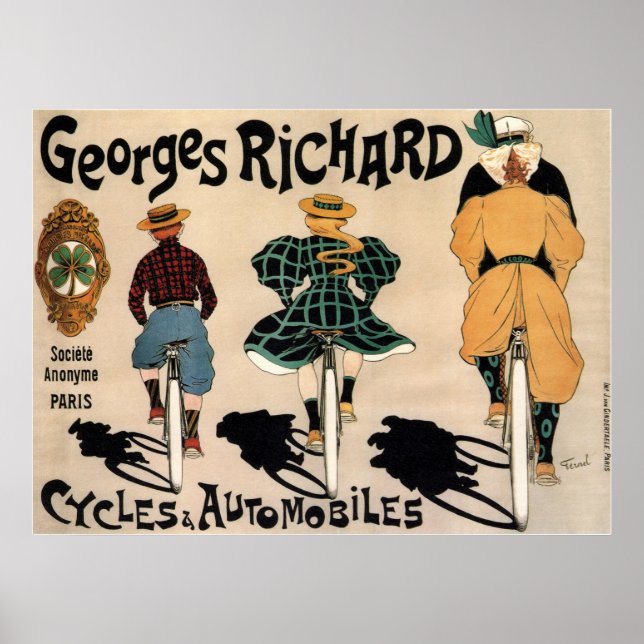 Poster Ciclos e automóveis Georges Richard Paris (Frente)