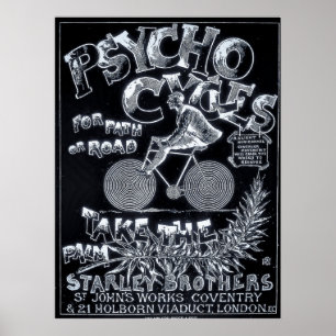 Pôster Ciclos psicóticos para o trajeto ou a estrada -