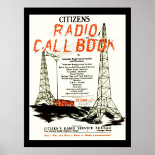 Pôster Cidadãos Callbook de rádio