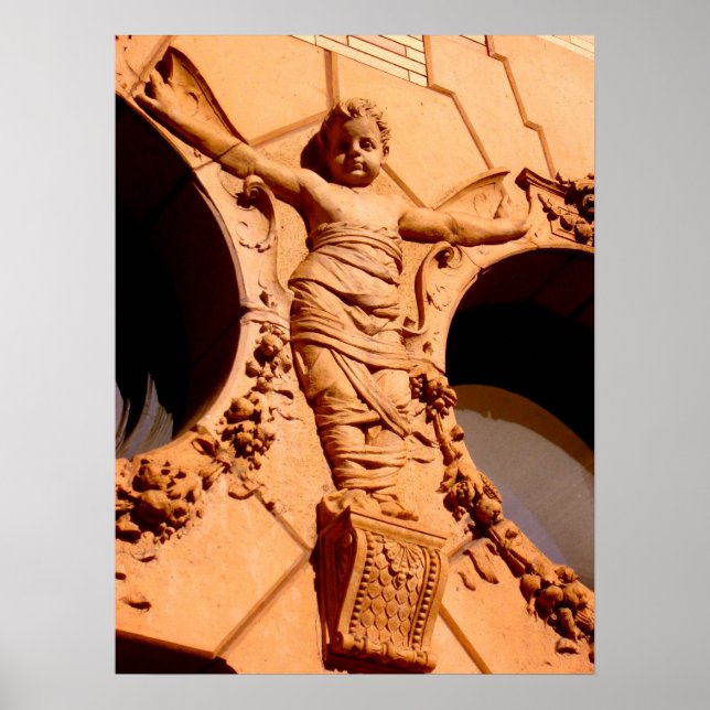 Poster Cidadãos Pedras - bebê granito em roupas de pá (Frente)