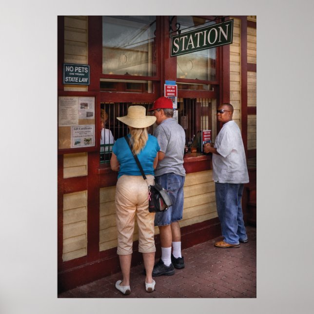 Poster Cidade - A estação de trem (Frente)