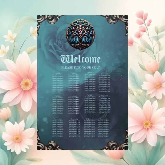 Poster Cidade à sombra da luxuosa árvore da vida. (Criador carregado)