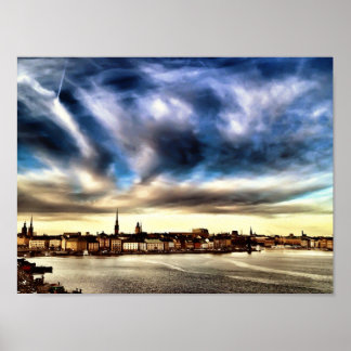 Pôster Cidade Antiga de Estocolmo