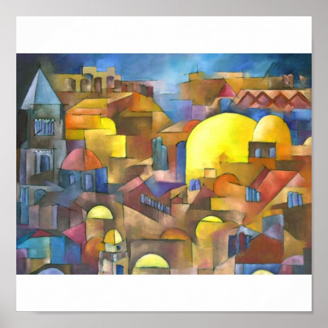 Poster Cidade Antiga de Jerusalém (Frente)