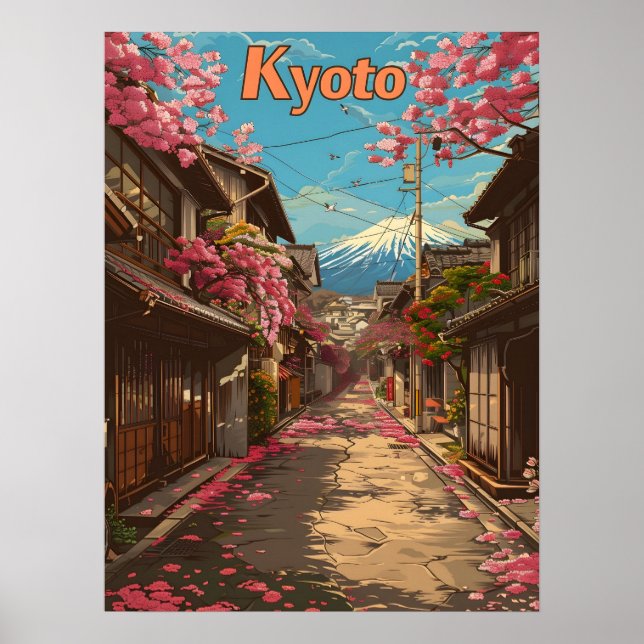Poster Cidade antiga de Quioto (Frente)