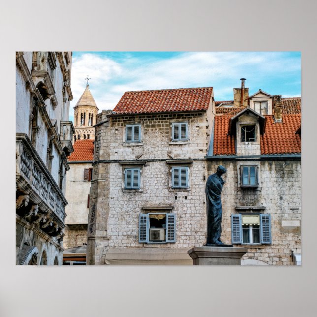 Pôster Cidade antiga, Split, Croácia (Frente)