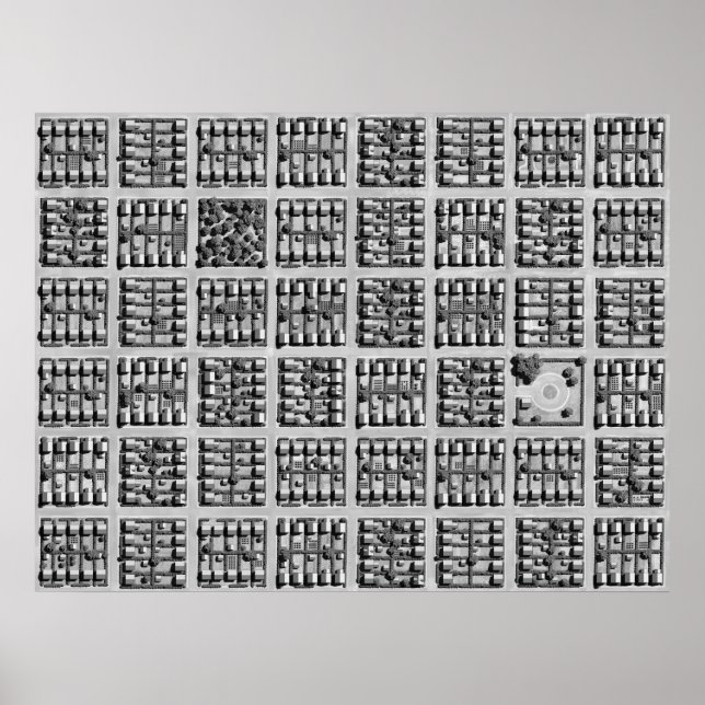 Poster Cidade ao quadrado (Frente)