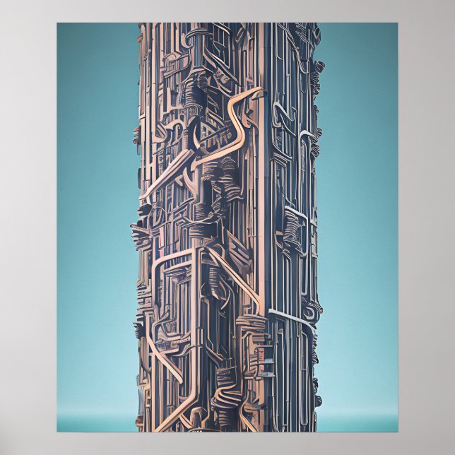 Poster cidade apocalíptica postada (Frente)