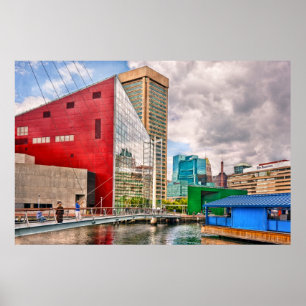 Poster Cidade - Baltimore MD - Harbour Place - Future Cit