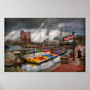 Pôster Cidade - Baltimore MD - Modern Maryland