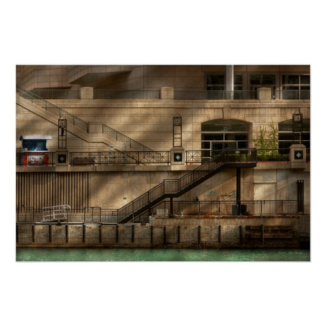 Pôster Cidade - Chicago, IL - Altos e baixos (Frente)