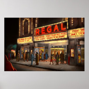 Poster Cidade - Chicago IL - Vida Noturna no Regal Theate