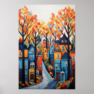 Poster Cidade Colorida