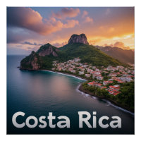 Cidade Costeira Tropical da Costa Rica