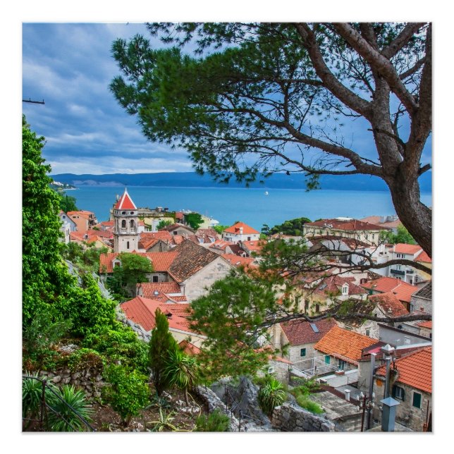Pôster Cidade croata de Omis (Frente)