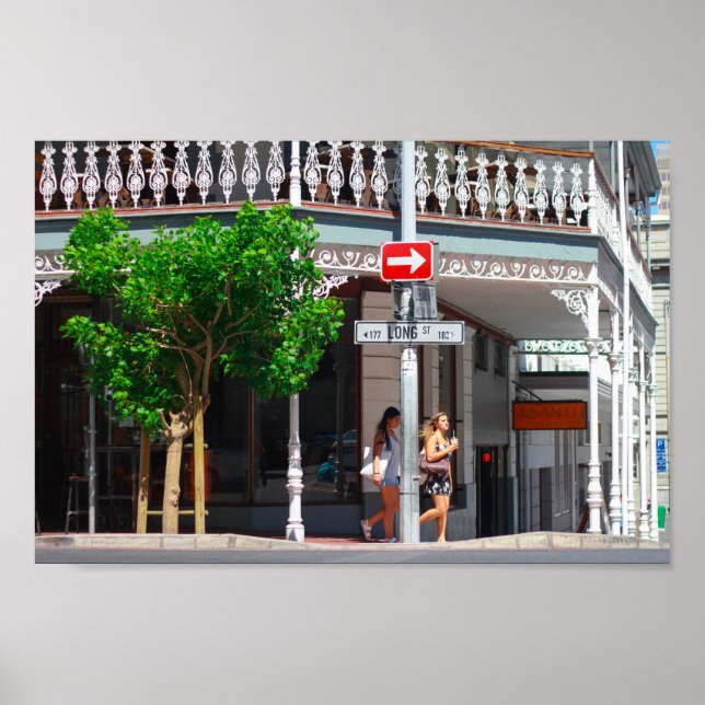 Poster Cidade da África do Sul da Cidade do Cabo (Frente)