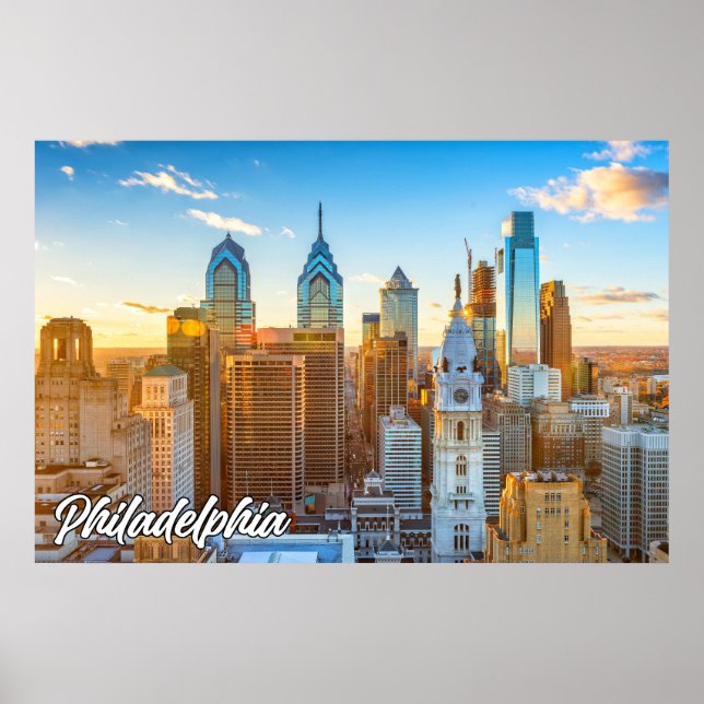 Poster Cidade da Filadélfia, Pensilvânia, EUA (Frente)
