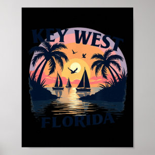 Poster Cidade da Ilha dos EUA - Arquipélago de Florida Ke