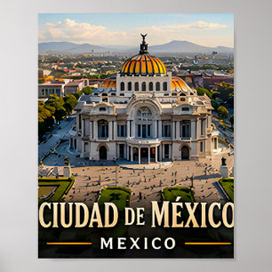 Poster Cidade da Paz Floresta Tropical e Visão Moderna