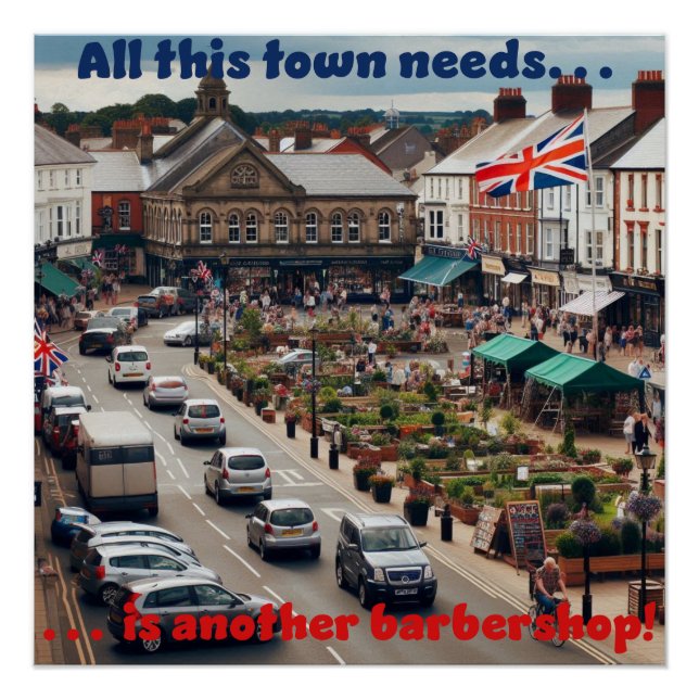 Pôster Cidade de Barbershop (Frente)